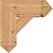 Ekena Millwork Traditional Arts and Crafts Smooth Bracket w/ Offset Brace, Western Red Cedar, 7 1/2"W x 18"D x 18"H BKT0806X18X18TRA03SWR - alternate 2